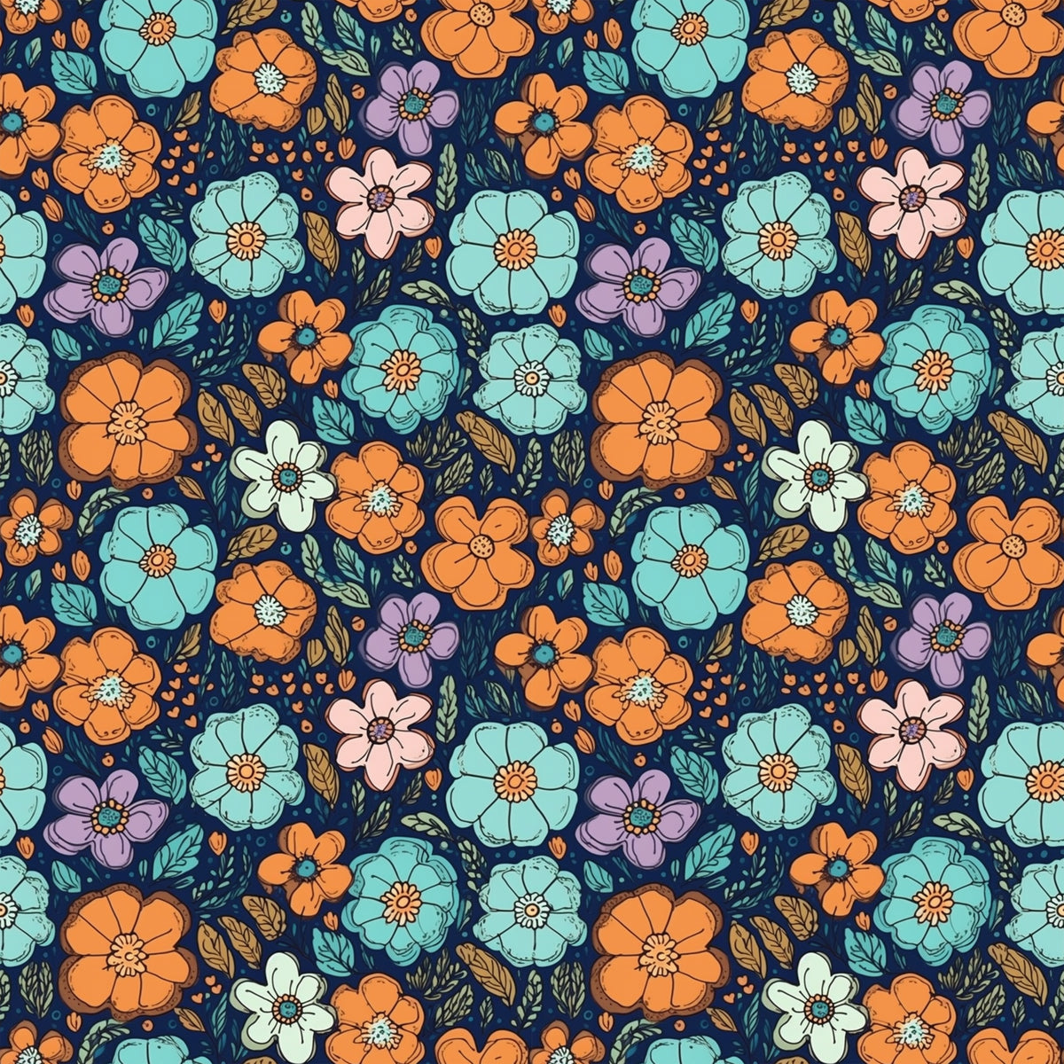 Garden Blooms Pattern 1 Quilting Cotton Fabric