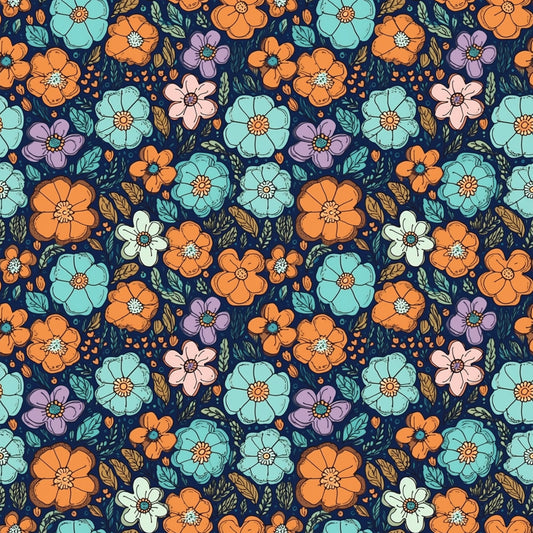 Garden Blooms Pattern 1 Quilting Cotton Fabric