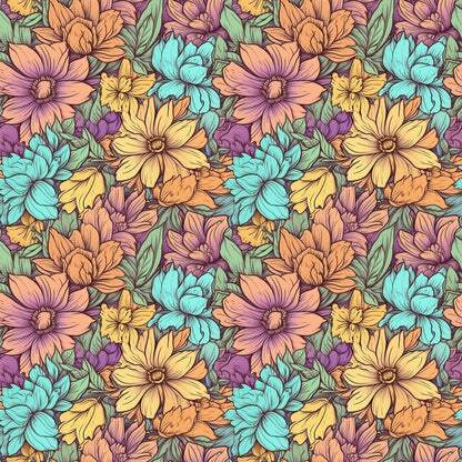 Garden Blooms Pattern 10 Quilting Cotton Fabric