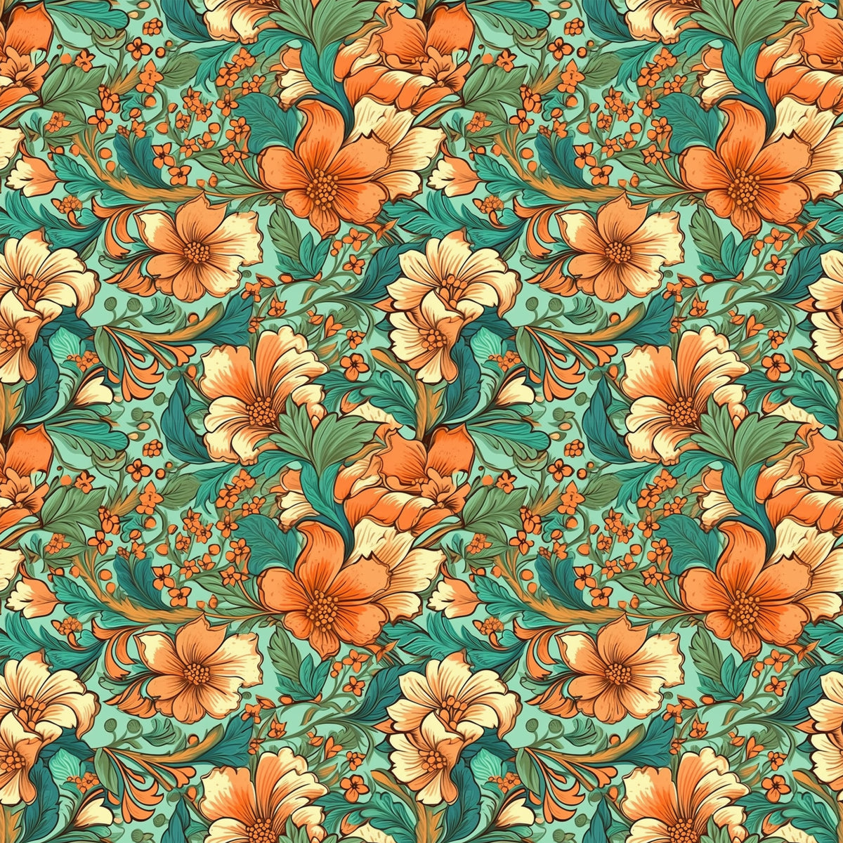 Garden Blooms Pattern 12 Quilting Cotton Fabric