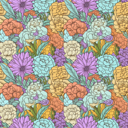 Garden Blooms Pattern 2 Quilting Cotton Fabric