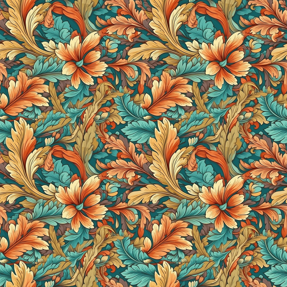 Garden Blooms Pattern 3 Quilting Cotton Fabric