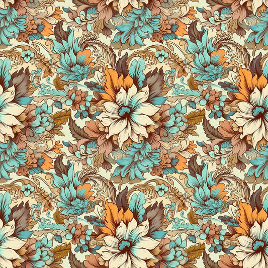 Garden Blooms Pattern 4 Quilting Cotton Fabric