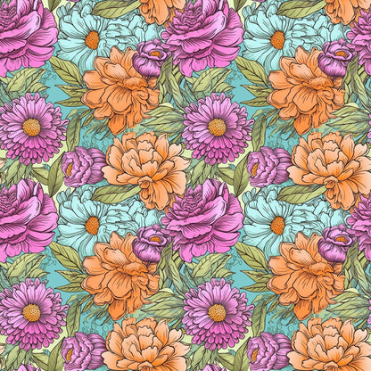Garden Blooms Pattern 6 Quilting Cotton Fabric