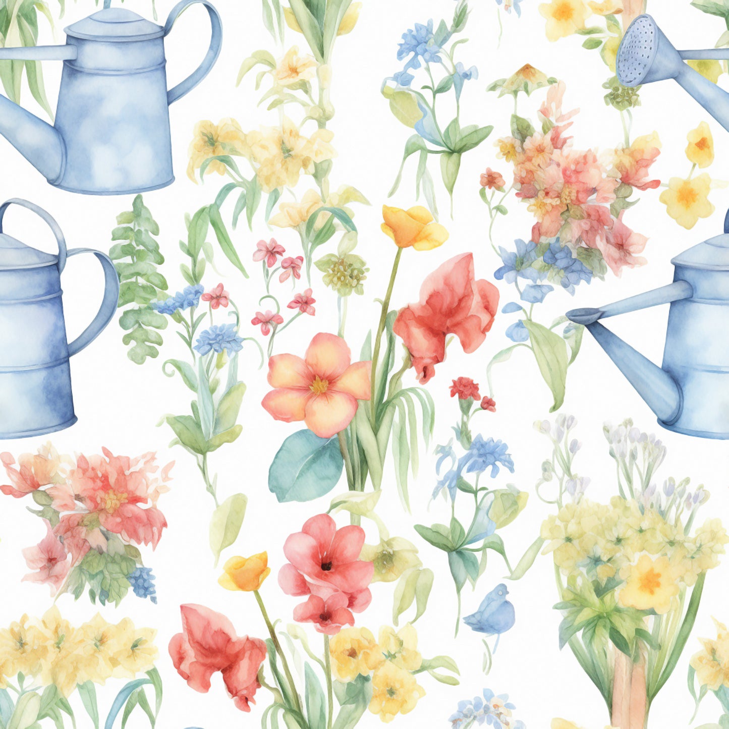 Gardening Pattern 8 Quilting Cotton Fabric