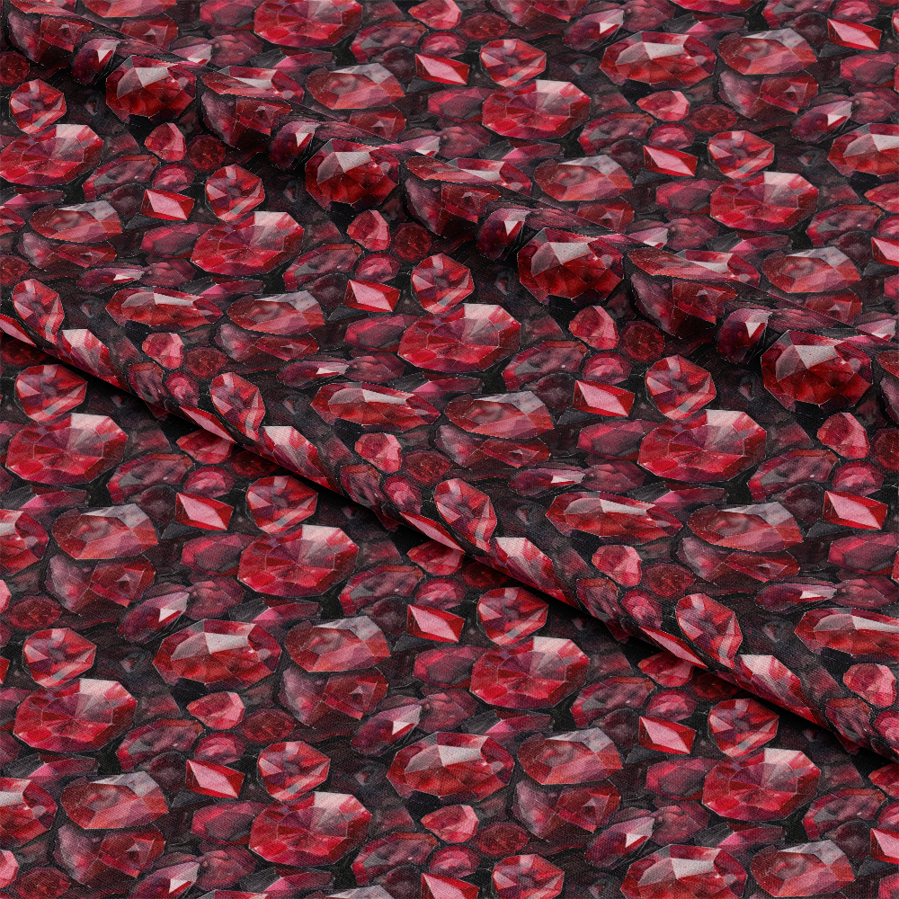 Garnet Gemstones Pattern 10 Quilting Cotton Fabric