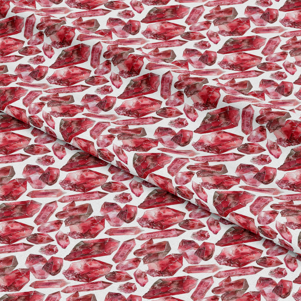Garnet Gemstones Pattern 1 Quilting Cotton Fabric