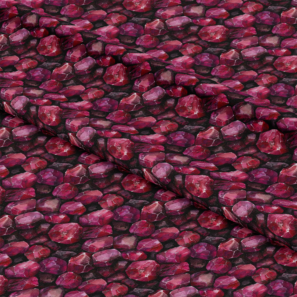 Garnet Gemstones Pattern 2 Quilting Cotton Fabric