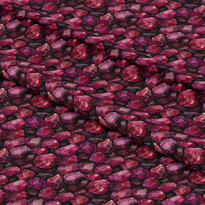 Garnet Gemstones Pattern 2 Quilting Cotton Fabric