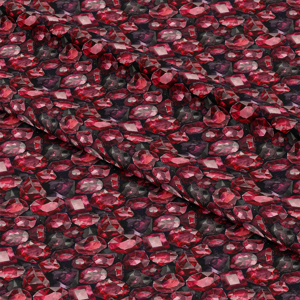 Garnet Gemstones Pattern 4 Quilting Cotton Fabric