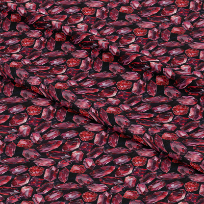 Garnet Gemstones Pattern 9 Quilting Cotton Fabric