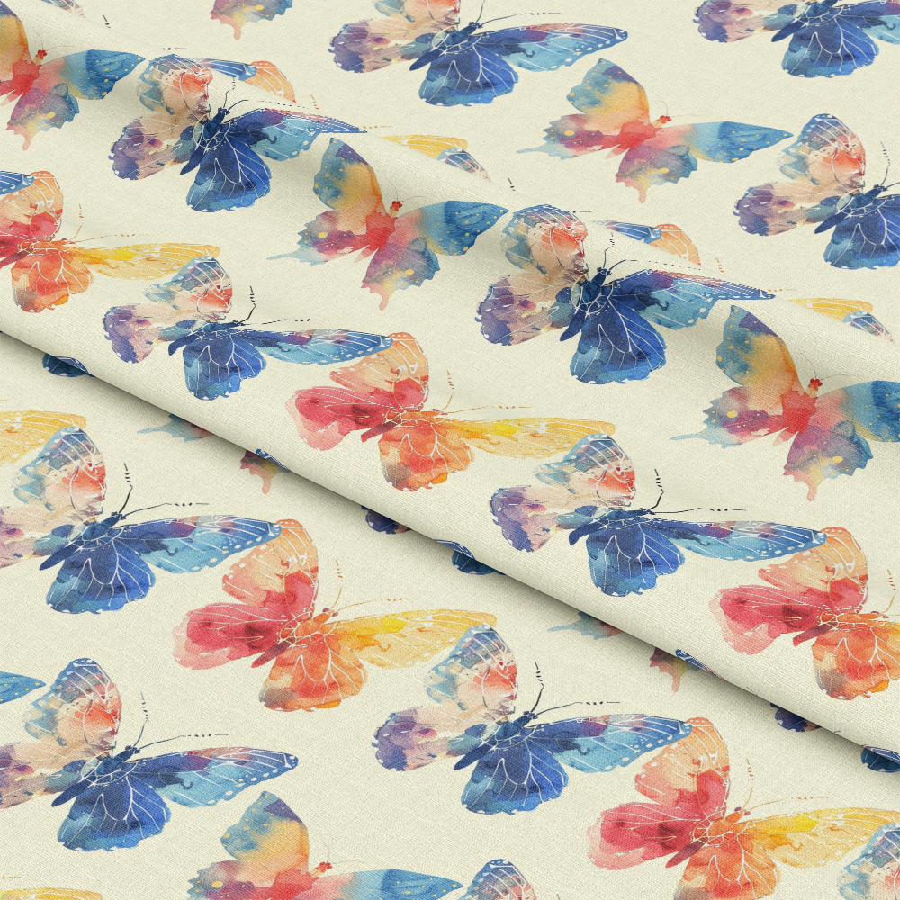 Geometric Butterflies Pattern 18 Quilting Cotton Fabric