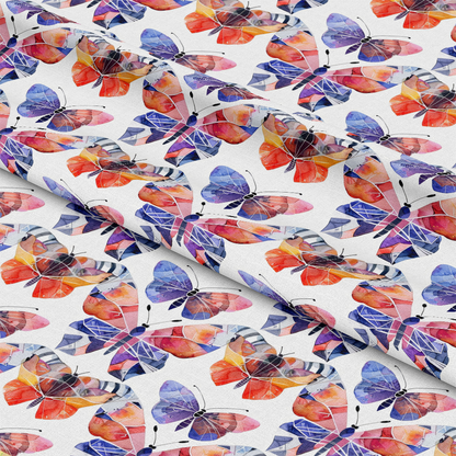 Geometric Butterflies Pattern 5 Quilting Cotton Fabric