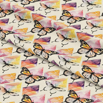 Geometric Butterflies Pattern 6 Quilting Cotton Fabric