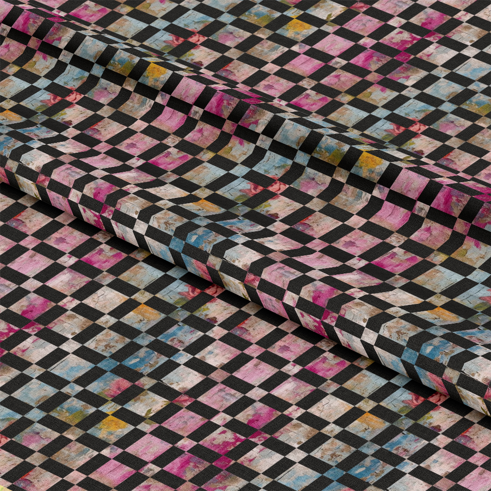 Girly Grunge Plaster Pattern 23 Quilting Cotton Fabric