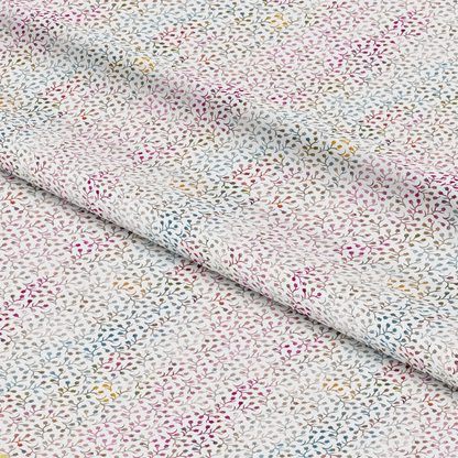 • Girly Grunge Plaster Pattern 24 Quilting Cotton Fabric  
• floral, delicate, small leaves  
• white background, soft colors  
• pink, blue, yellow, brown tones  
• lightweight, textured, natural  
• quilting, sewing, crafting material  
• cotton fabric, breathable, smooth