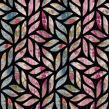 Girly Grunge Plaster Pattern 29 Quilting Cotton Fabric