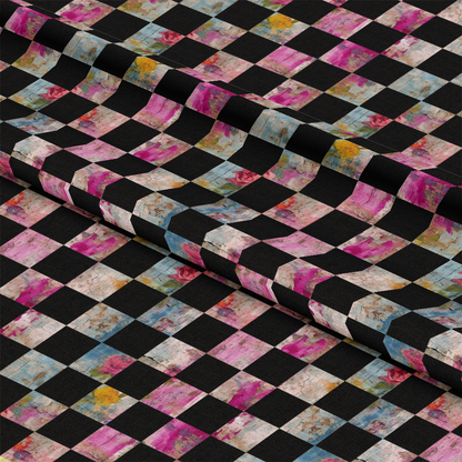 Girly Grunge Plaster Pattern 32 Quilting Cotton Fabric