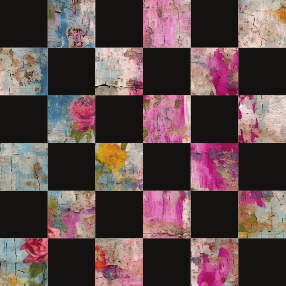 Girly Grunge Plaster Pattern 32 Quilting Cotton Fabric
