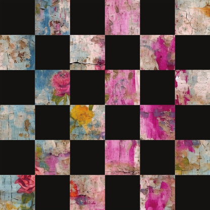 Girly Grunge Plaster Pattern 32 Quilting Cotton Fabric