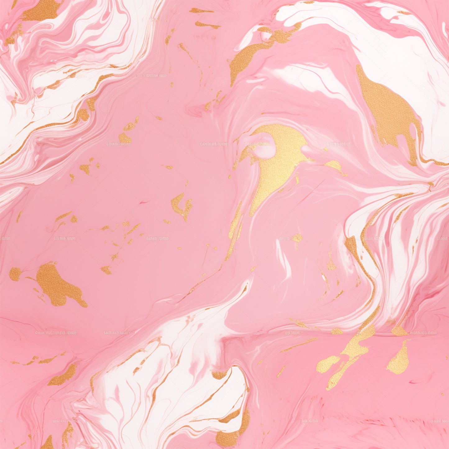 Gold and Pink Marble Pattern 4 Quilting Cotton Fabric