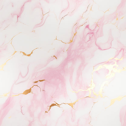 Gold and Pink Marble Pattern 5 Quilting Cotton Fabric