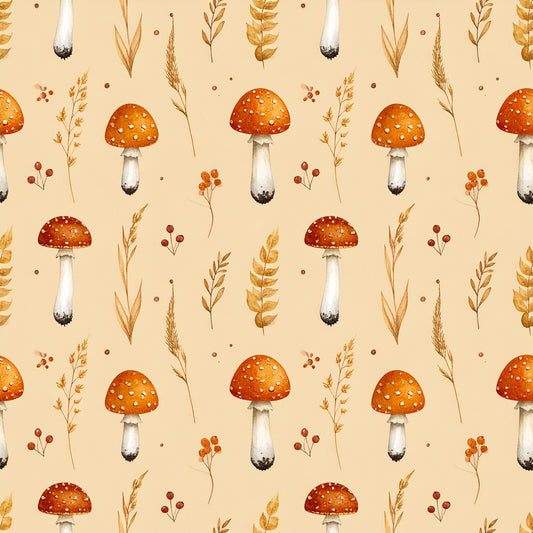 Golden Autumn Leaves Pattern 13 Quilting Cotton Fabric