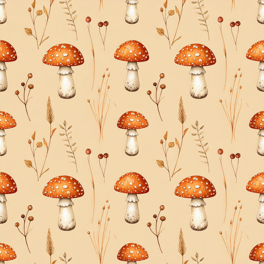 Golden Autumn Leaves Pattern 14 Quilting Cotton Fabric