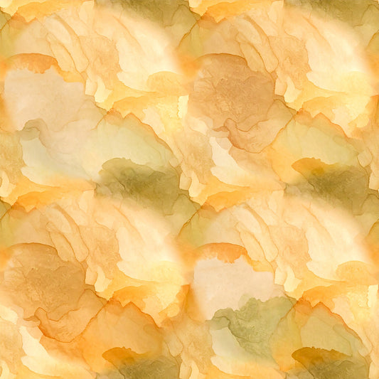 Golden Autumn Leaves Pattern 23 Quilting Cotton Fabric