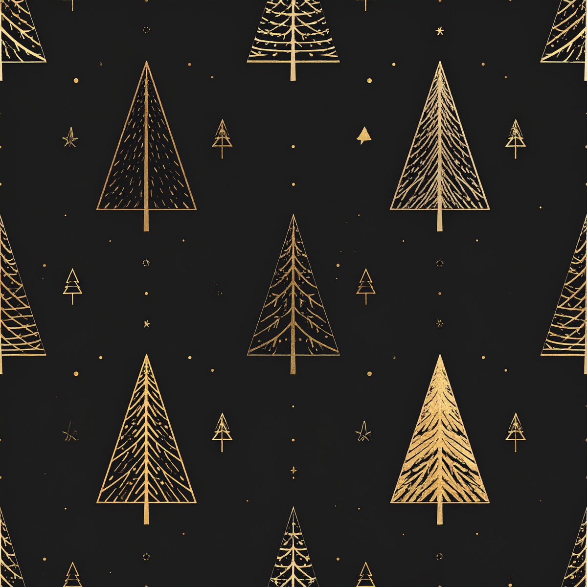 Golden Christmas Elegance Pattern 21 Quilting Cotton Fabric