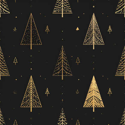 Golden Christmas Elegance Pattern 21 Quilting Cotton Fabric