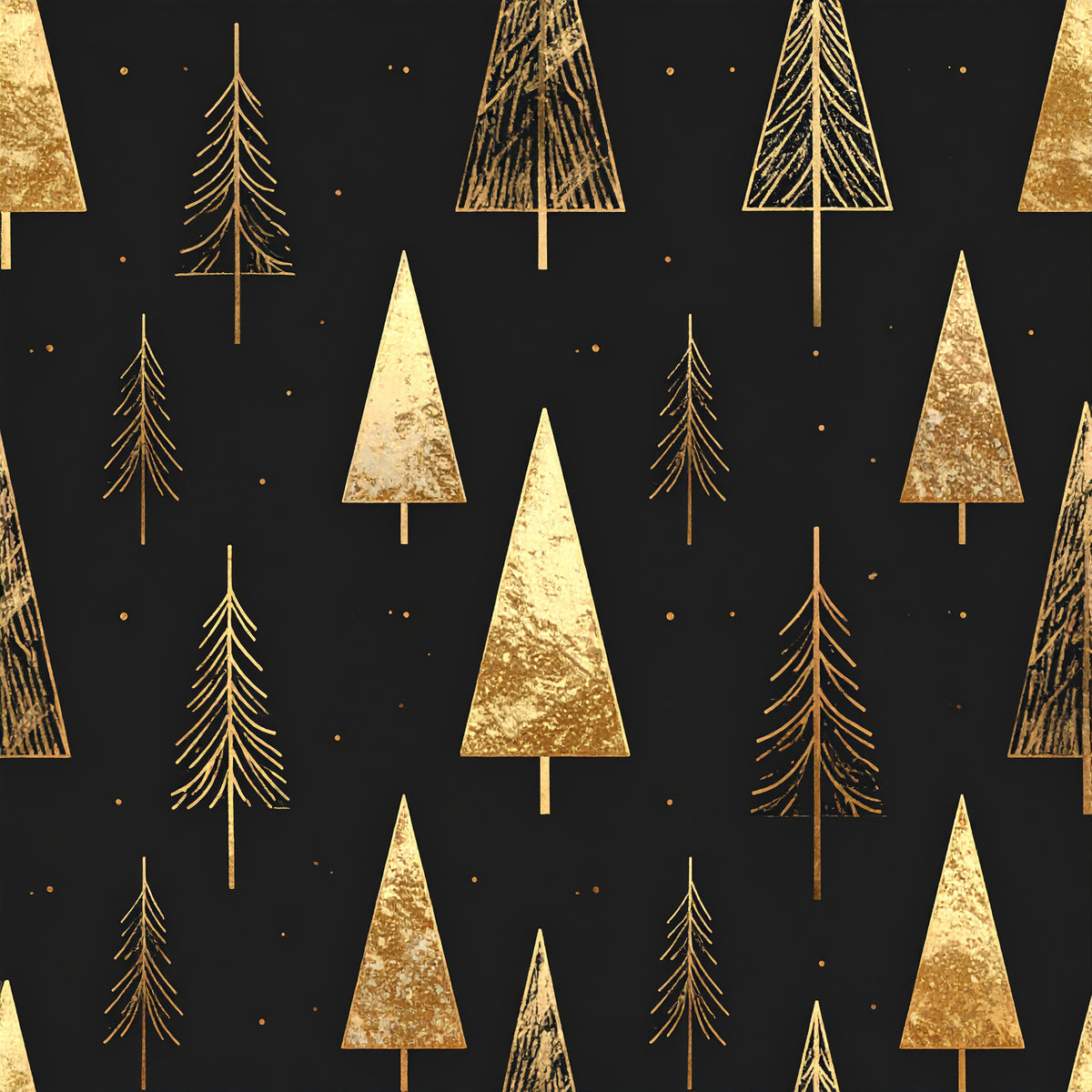 Golden Christmas Elegance Pattern 22 Quilting Cotton Fabric