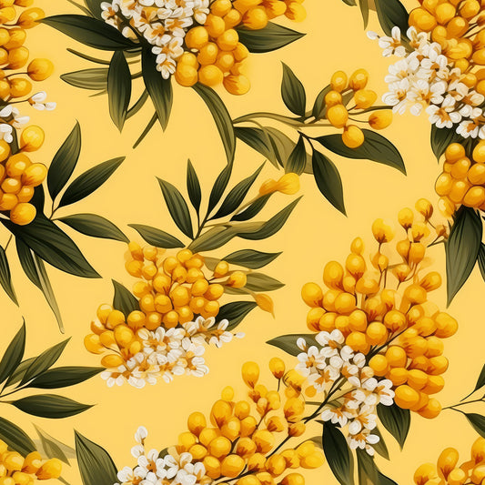 Goldenrod Flowers Pattern 9 Quilting Cotton Fabric
