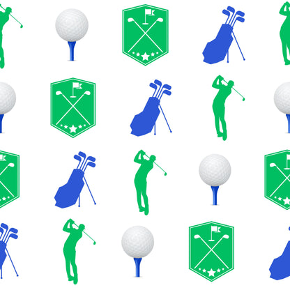 Golf Plaid Pattern 2 Quilting Cotton Fabric