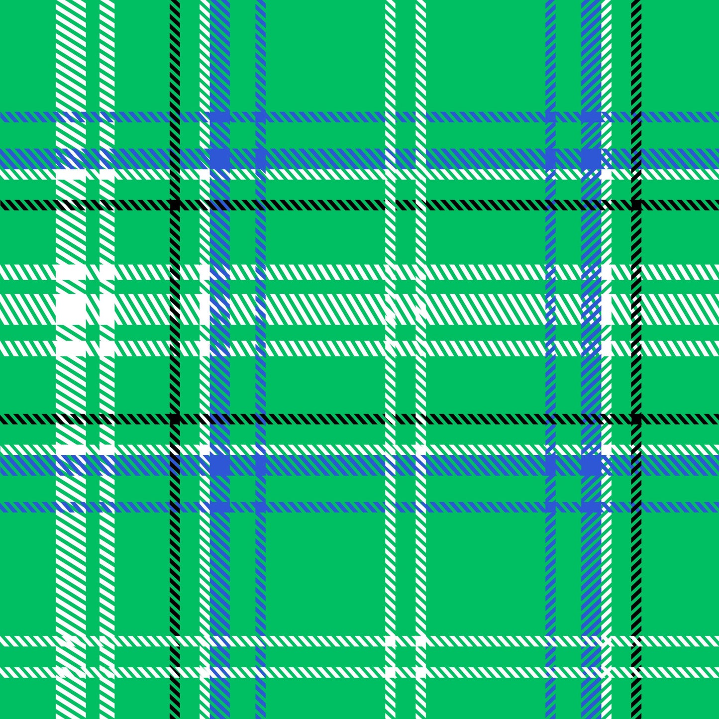 Golf Plaid Pattern 4 Quilting Cotton Fabric