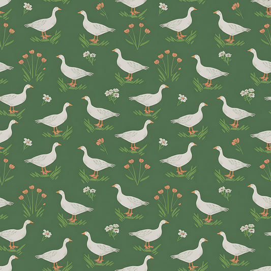 Goose Cottagecore Pattern 26 Quilting Cotton Fabric