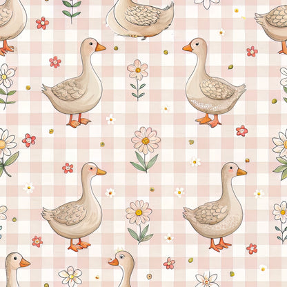 Goose Gingham Pattern 13 Quilting Cotton Fabric