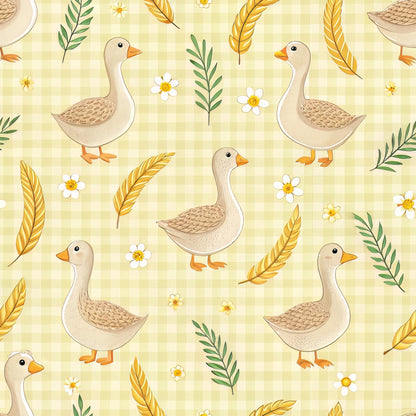 Goose Gingham Pattern 15 Quilting Cotton Fabric