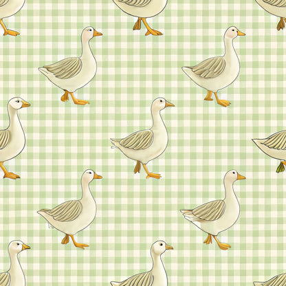 Goose Gingham Pattern 5 Quilting Cotton Fabric
