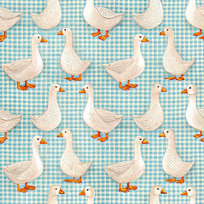 Goose Gingham Pattern 9 Quilting Cotton Fabric