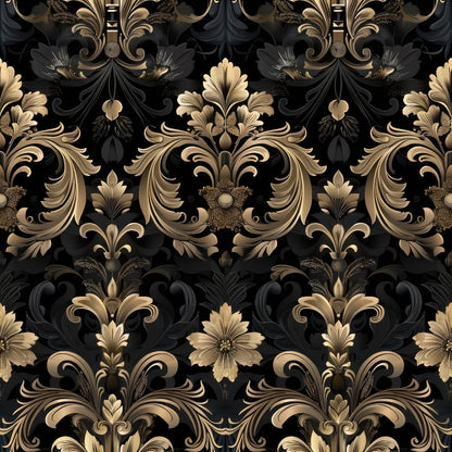 Gothic Damask Pattern 11 Quilting Cotton Fabric