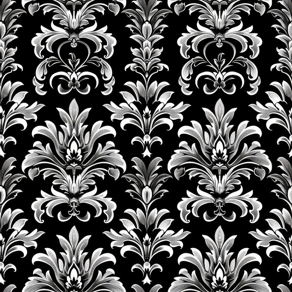 Gothic Damask Pattern 12 Quilting Cotton Fabric