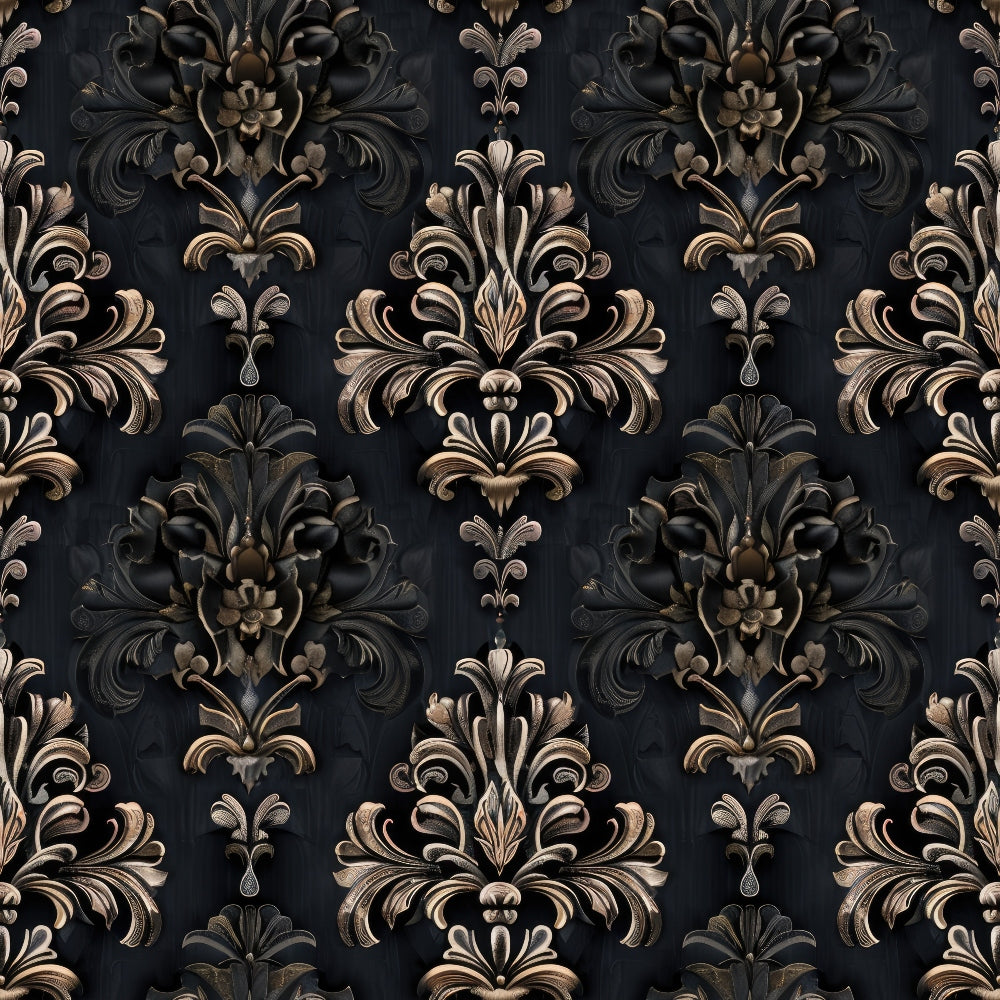 Gothic Damask Pattern 4 Quilting Cotton Fabric