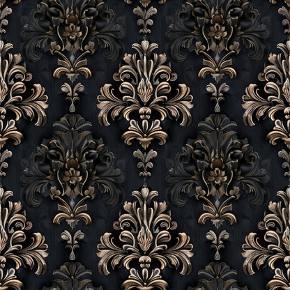 Gothic Damask Pattern 4 Quilting Cotton Fabric