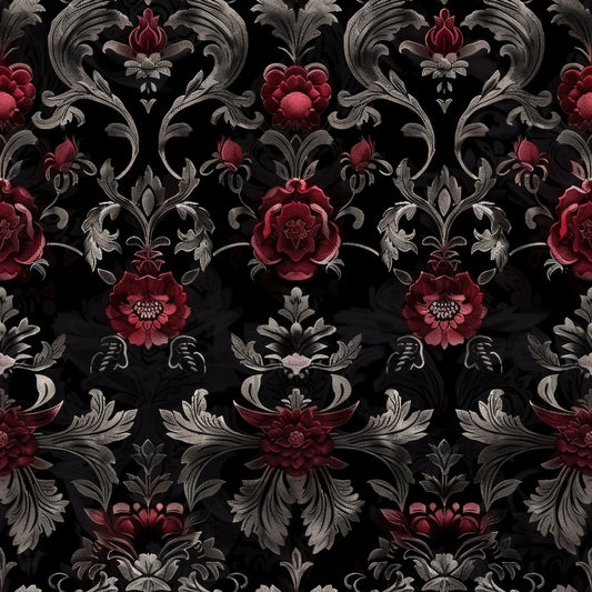 Gothic Damask Pattern 6 Quilting Cotton Fabric