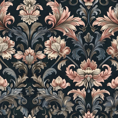 Gothic Damask Pattern 9 Quilting Cotton Fabric