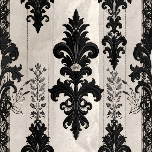 Gothic Couture Lace Pattern 1 Quilting Cotton Fabric