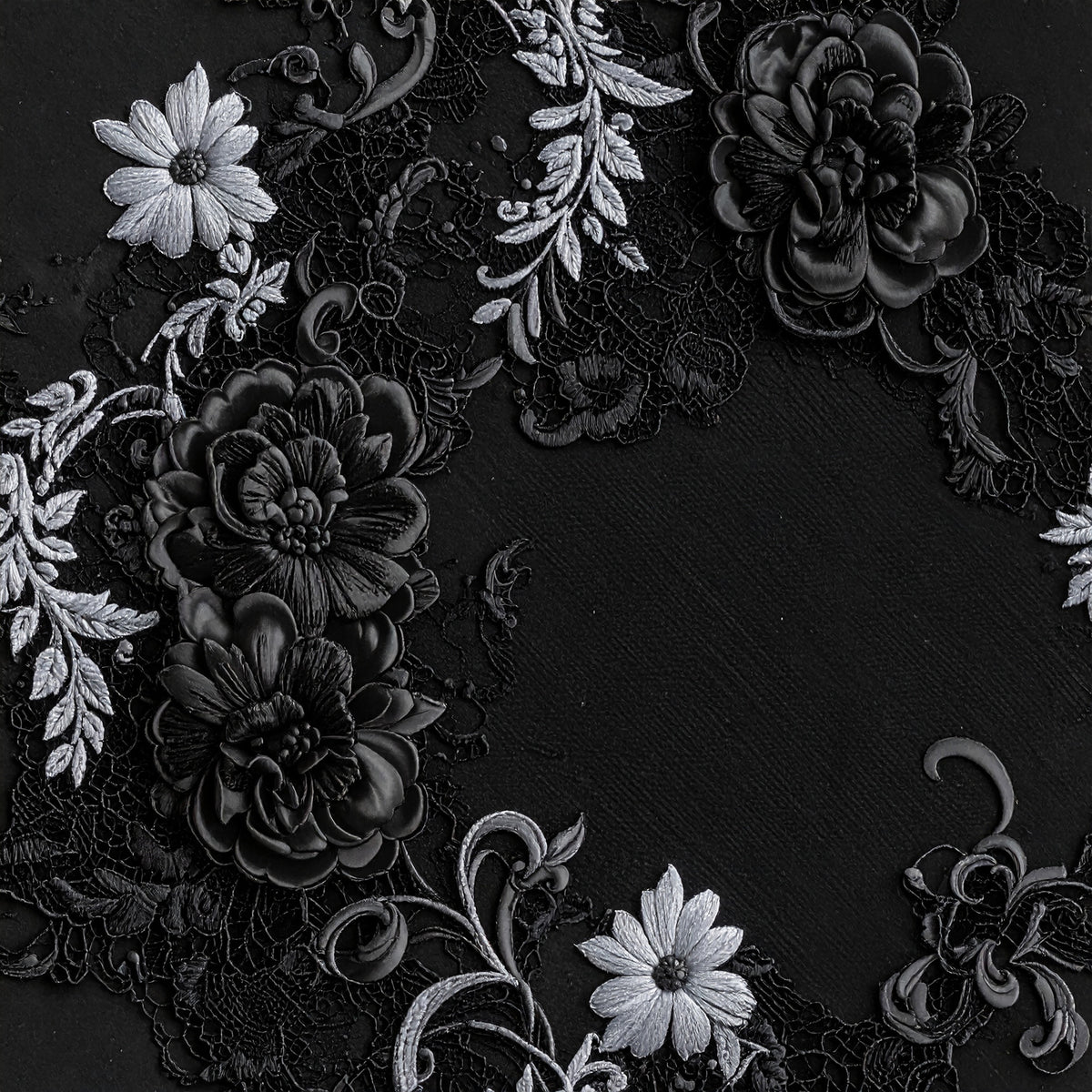 Gothic Couture Lace Pattern 11 Quilting Cotton Fabric