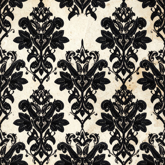 Gothic Couture Lace Pattern 15 Quilting Cotton Fabric