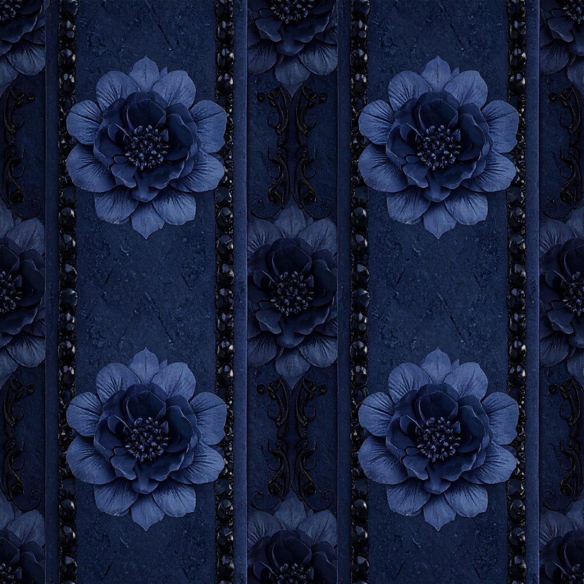 Gothic Couture Lace Pattern 17 Quilting Cotton Fabric